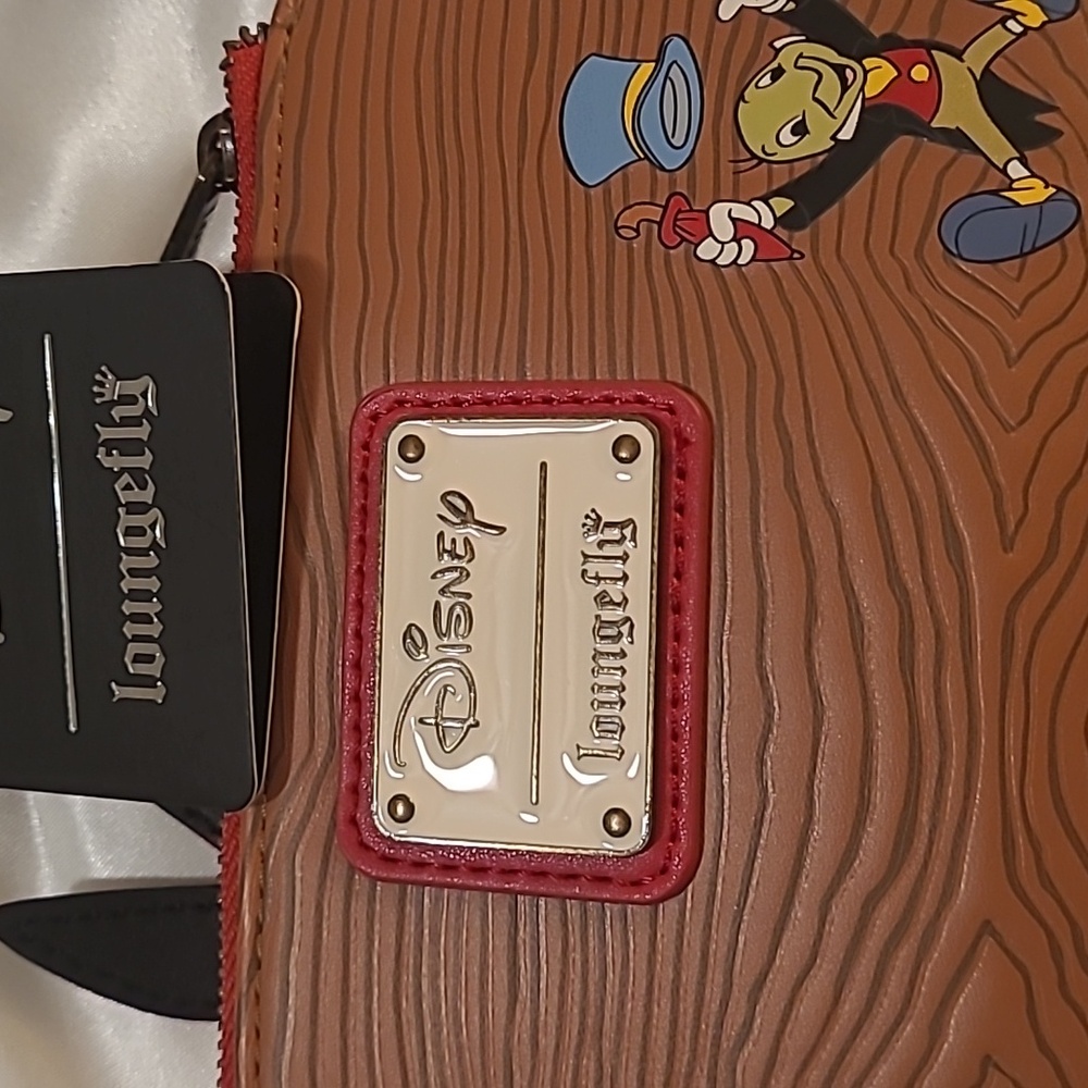 Loungefly Brown Pinochio Wallet with Vintage Metal Hardware - Picture 3 of 10